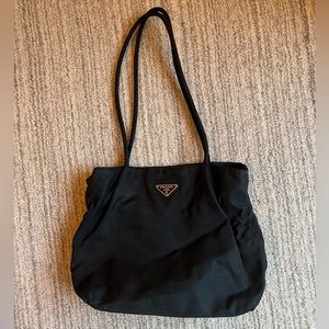 Black nylon Prada bag